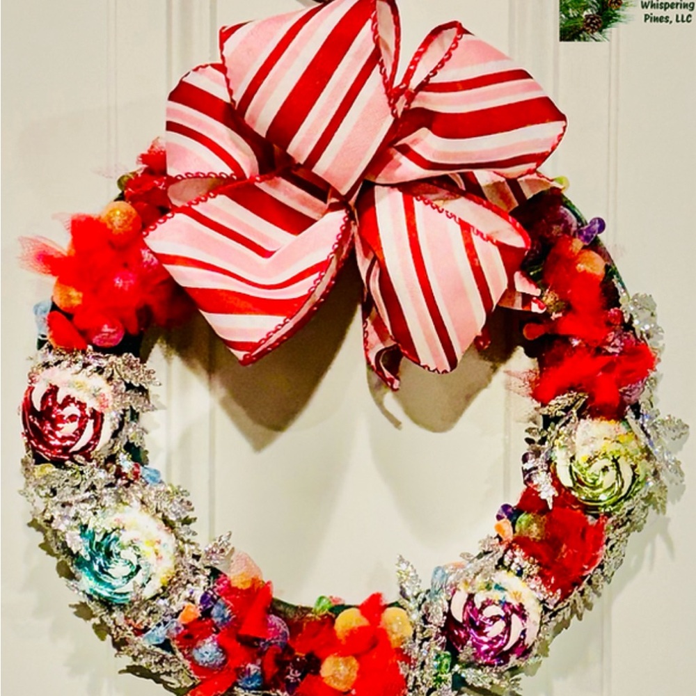 Candied Flowers Wreath